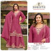 10032 A To D By Zorista Chinnon Silk Online Pakistani Sharara Suits Wholesale
